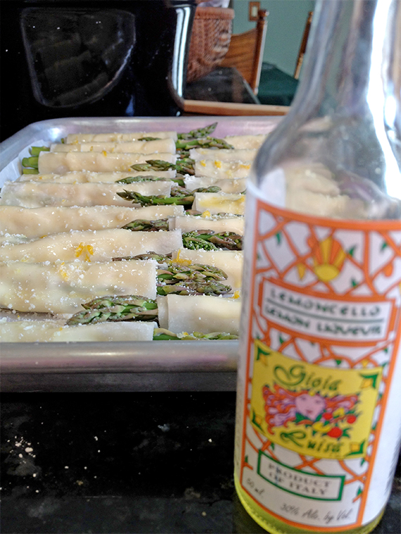 Asparagus Wraps with Limoncello