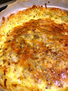 Quiche with a Hash Brown Crust | My Imperfect Kitchen
