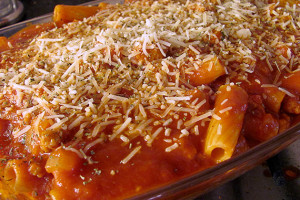 Baked Rigatoni with Spicy Italian Sausage