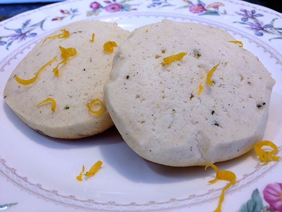 Lemon Rosemary Tea Cookies