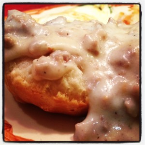 Southern Biscuits and Sausage Gravy