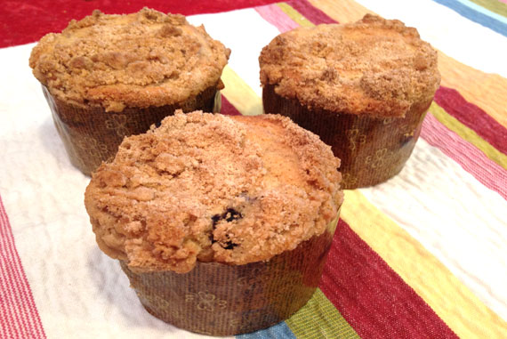 Peach and Blueberry Muffins