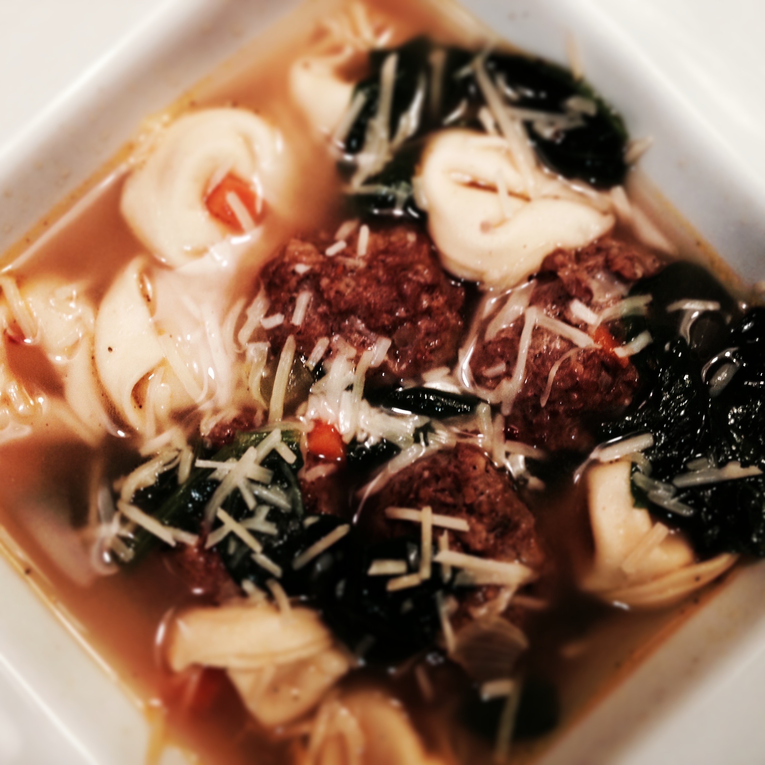 Meatball and Tortellini Soup!