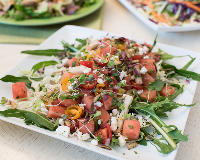 Spicy Watermelon Salad with Tequila Dressing