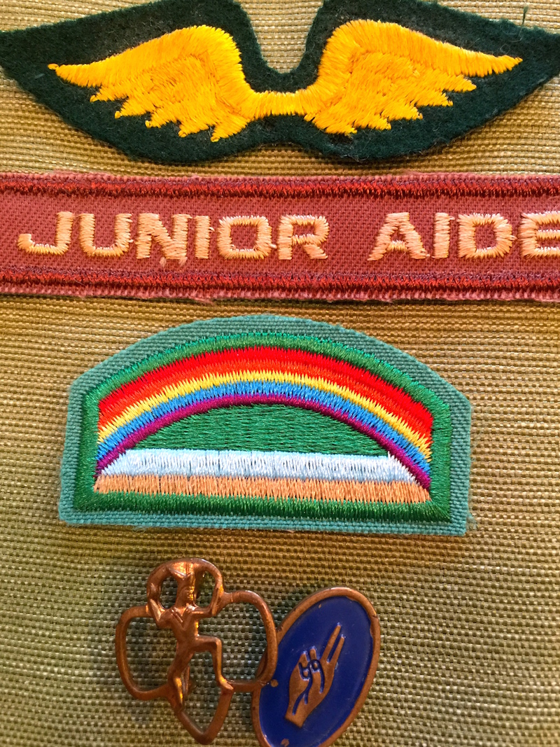 Old Girl Scout Badges