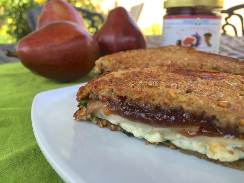 Fig and Pear Grilled Cheese Sandwiches