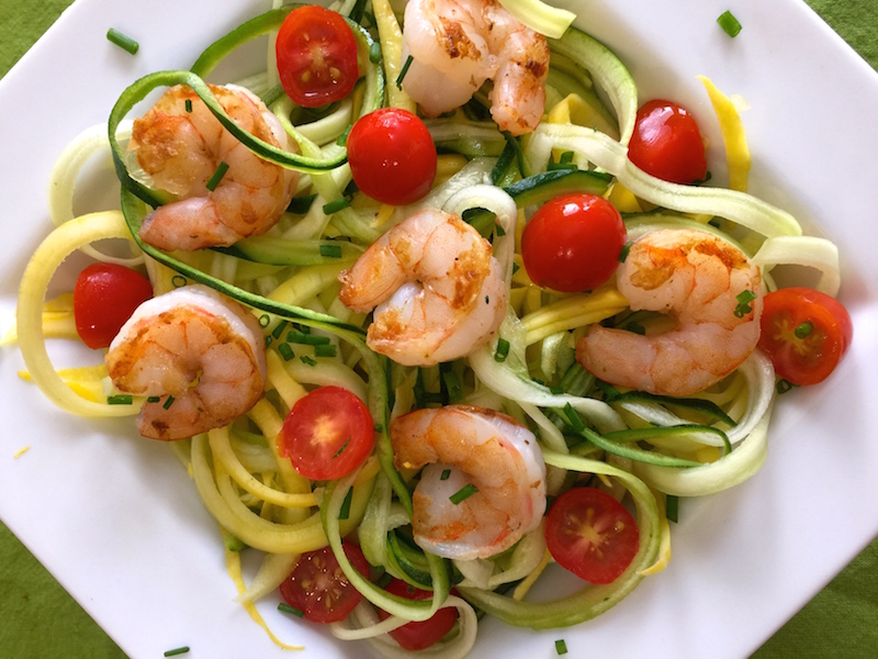 shrimp and zoodles recipe