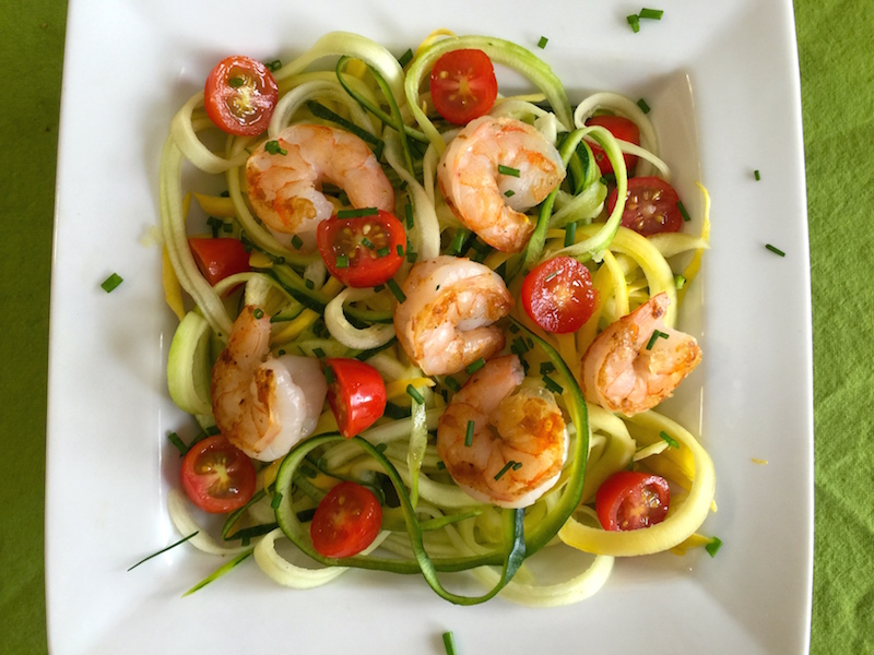 Shrimp and Zoodles