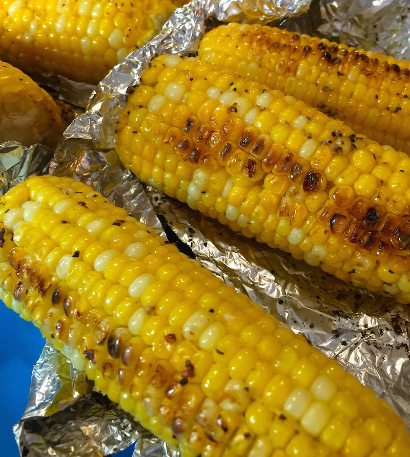 Grilled Corn with Herb Butter for Sunday Supper