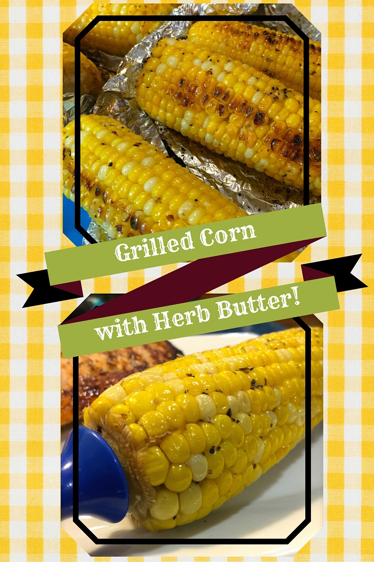 grilled corn with herb butter