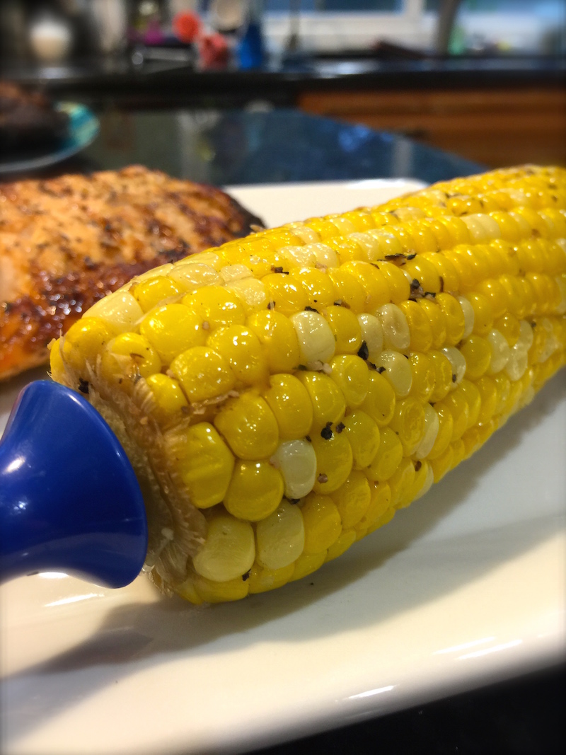 Grilled Corn with Herb Butter #SundaySupper