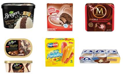 Unilever Brands Ice Cream Treats