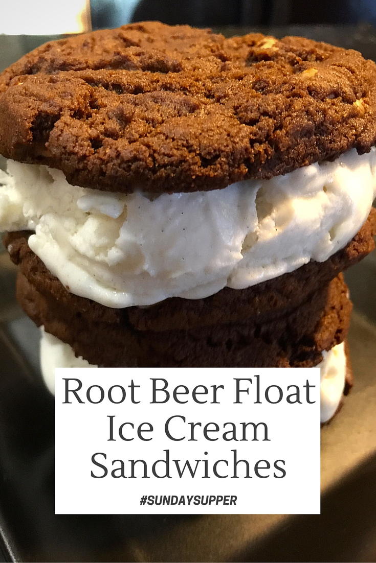 Root Beer Float Ice Cream Sandwiches