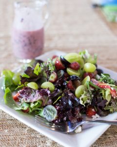Summer Salad with Savory Grape Dressing