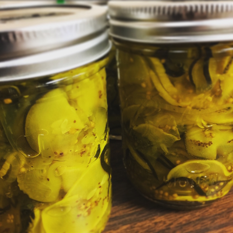 Zucchini Bread and Butter Pickle Chips