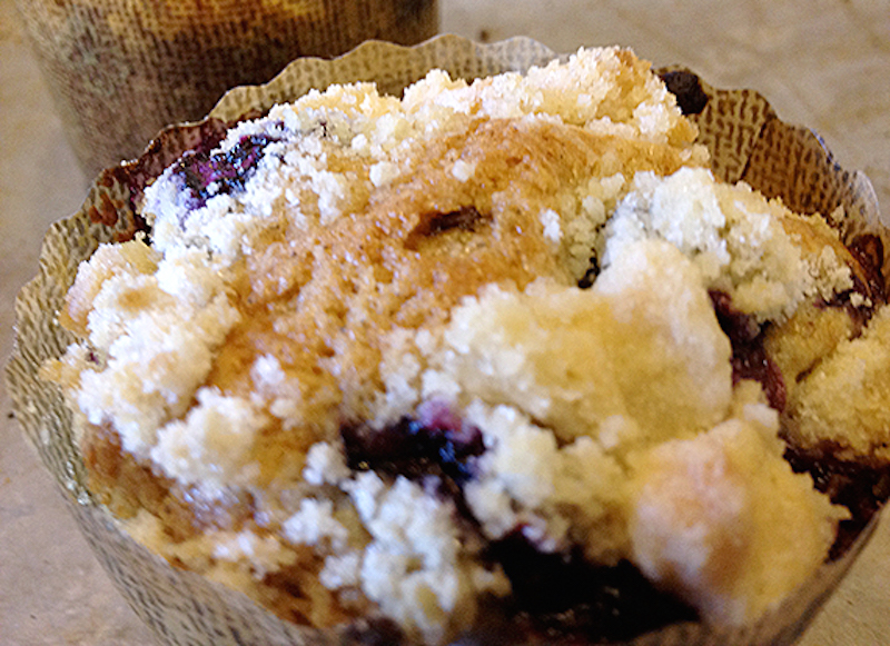 Browned Butter Blueberry Muffins