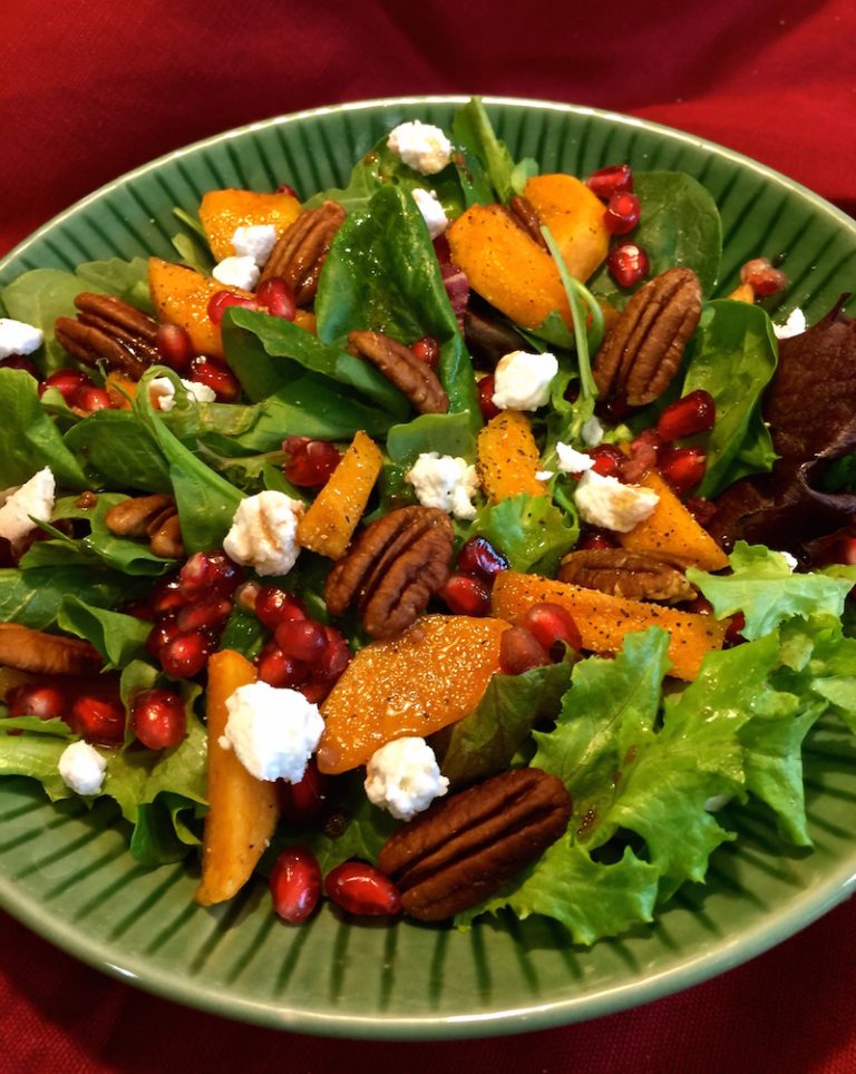 Pomegranate Persimmon Salad | My Imperfect Kitchen