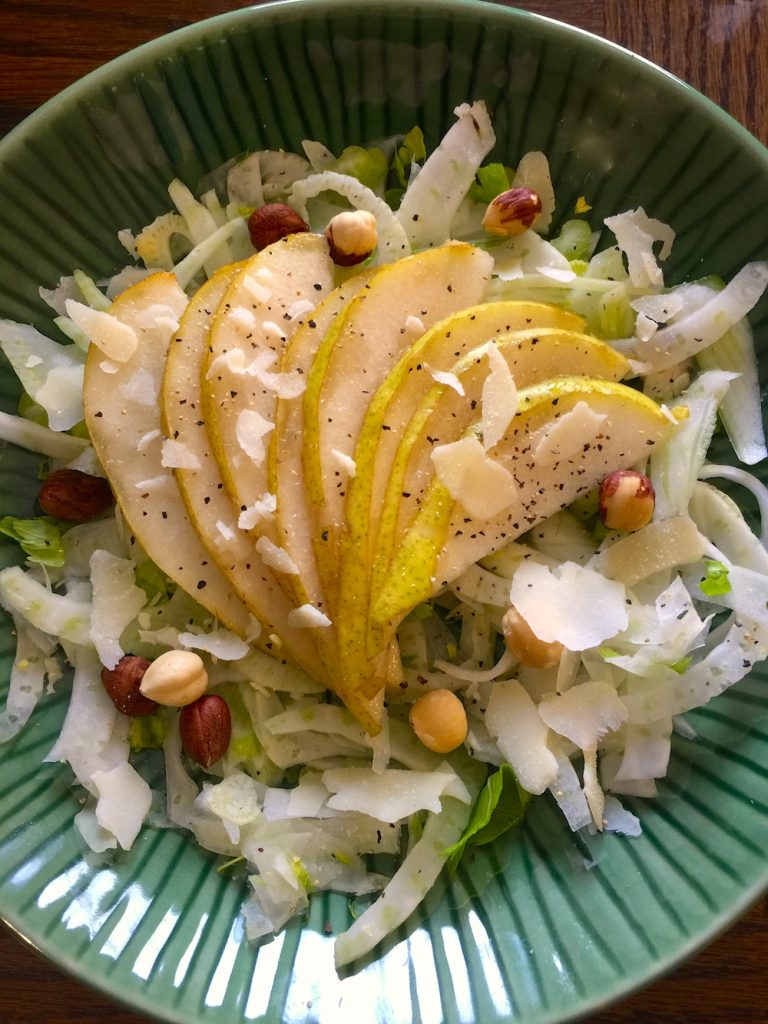 Pear Hazelnut Salad