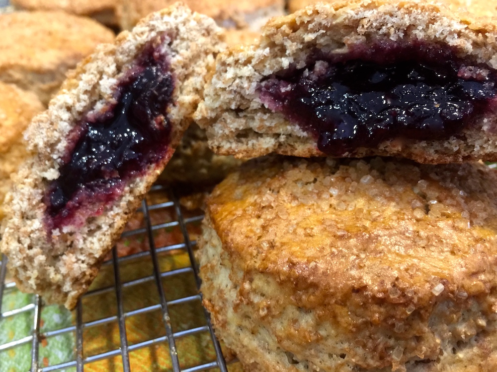 Jam Bellied Scones from Smitten Kitchen for Tuesday's Menu