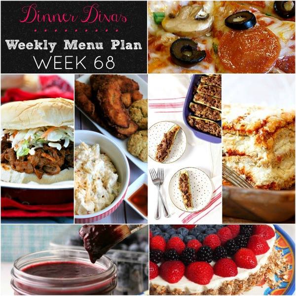 Dinner Divas Weekly Menu Plan Week 68