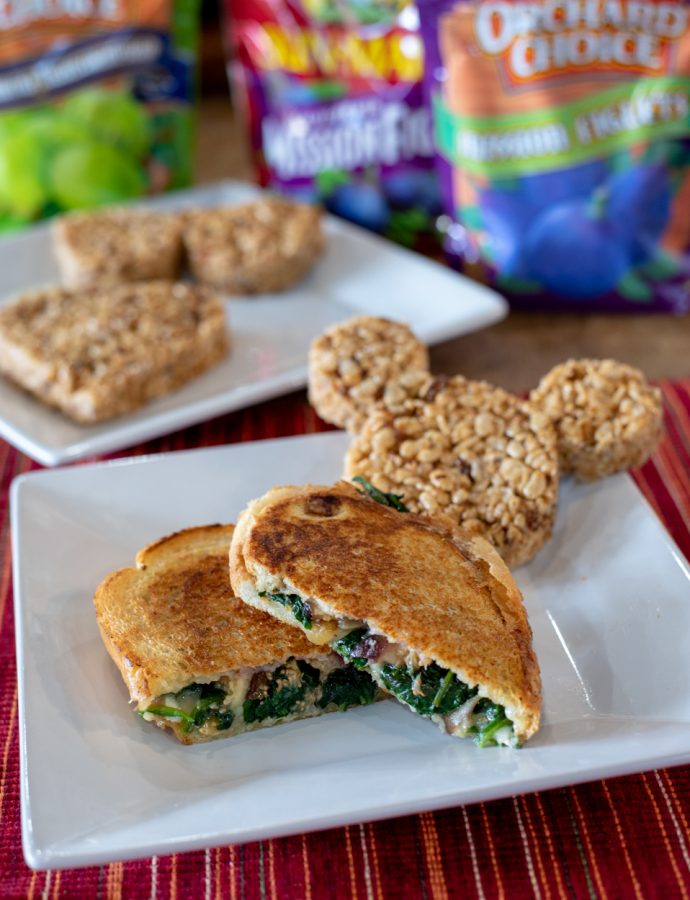Fig and Spinach Grilled Cheese with Brie