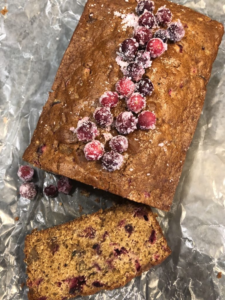 Chai Spiced Cranberry Nut Bread