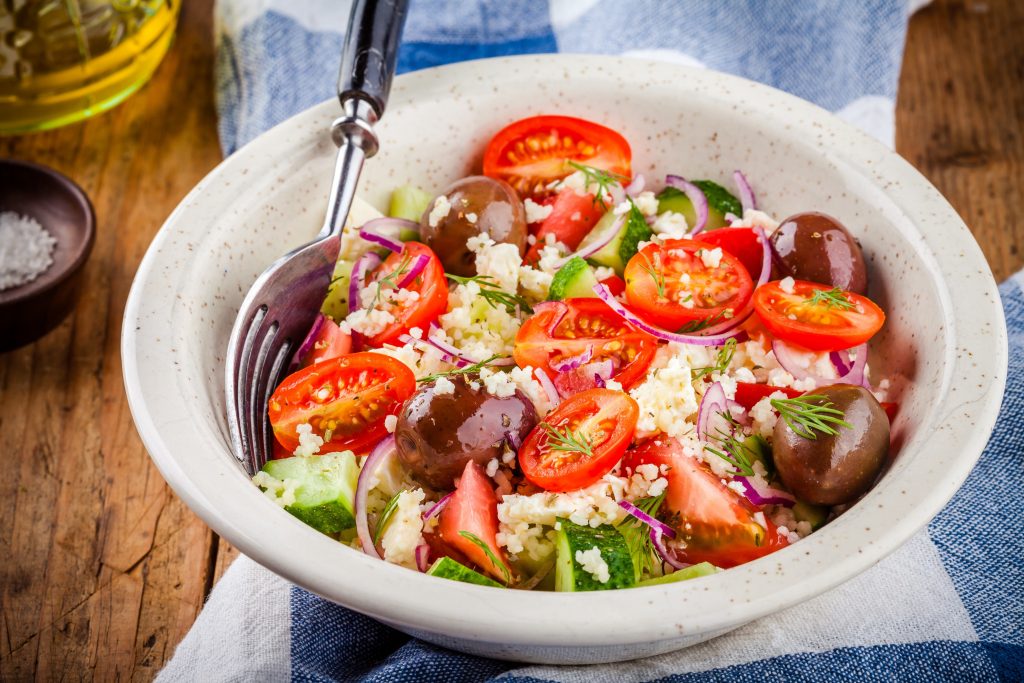 Instant Pot Millet Greek Salad | My Imperfect Kitchen