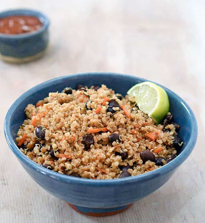Mexican Quinoa with Black Beans and Veggies