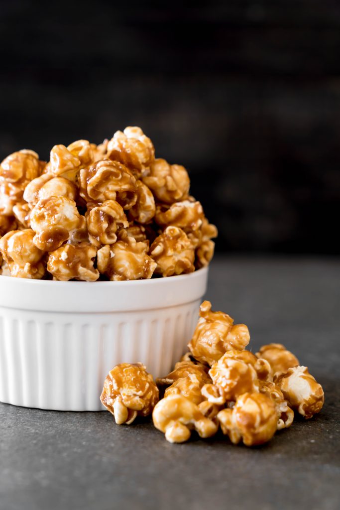 Peanut Butter Whiskey Caramel Popcorn | My Imperfect Kitchen